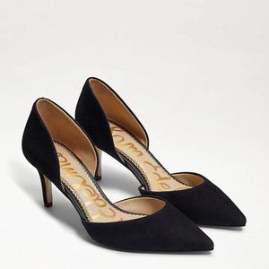 NEW Sam Edelman Jaina Pointy Toe Heel, Black Suede 8.5